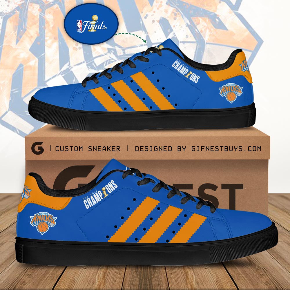 New York Knicks 2026 NBA Finals Champions Custom SS Shoes - Image 2