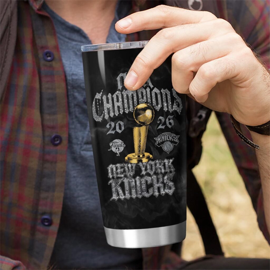 New York Knicks 2026 NBA Finals Champions Tumbler Cup - Image 2