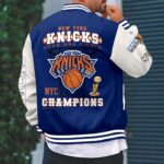 New York Knicks 2026 NBA Finals Champions Varsity Jacket - Image 3