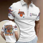 New York Knicks 2026 NBA Finals Champions Zip Polo Shirt