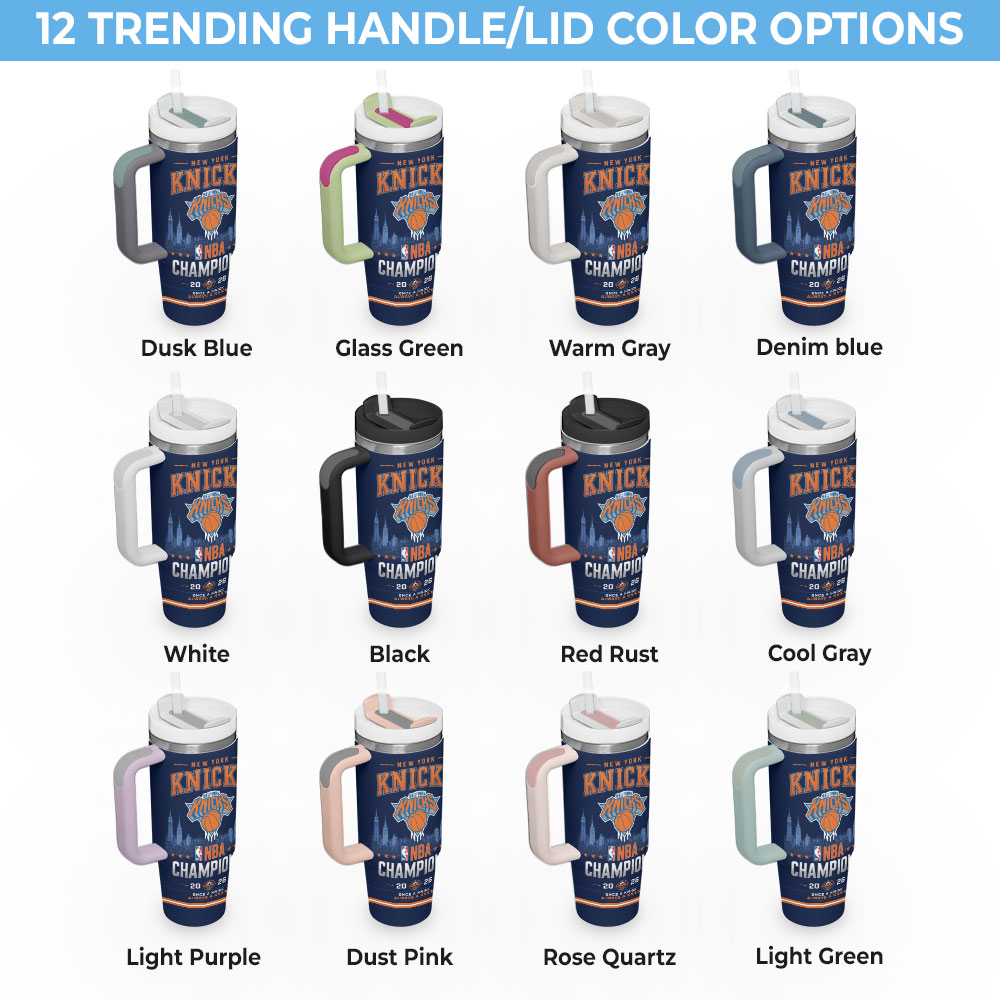 New York Knicks NBA Finals Champions 2026 40oz Tumbler - Image 3