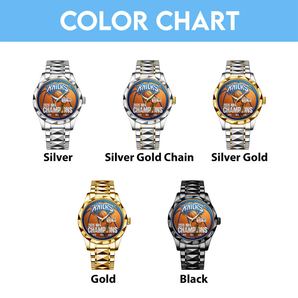 New York Knicks NBA Finals Champions 2026 Alloy Luxury Quartz Watch - Image 4