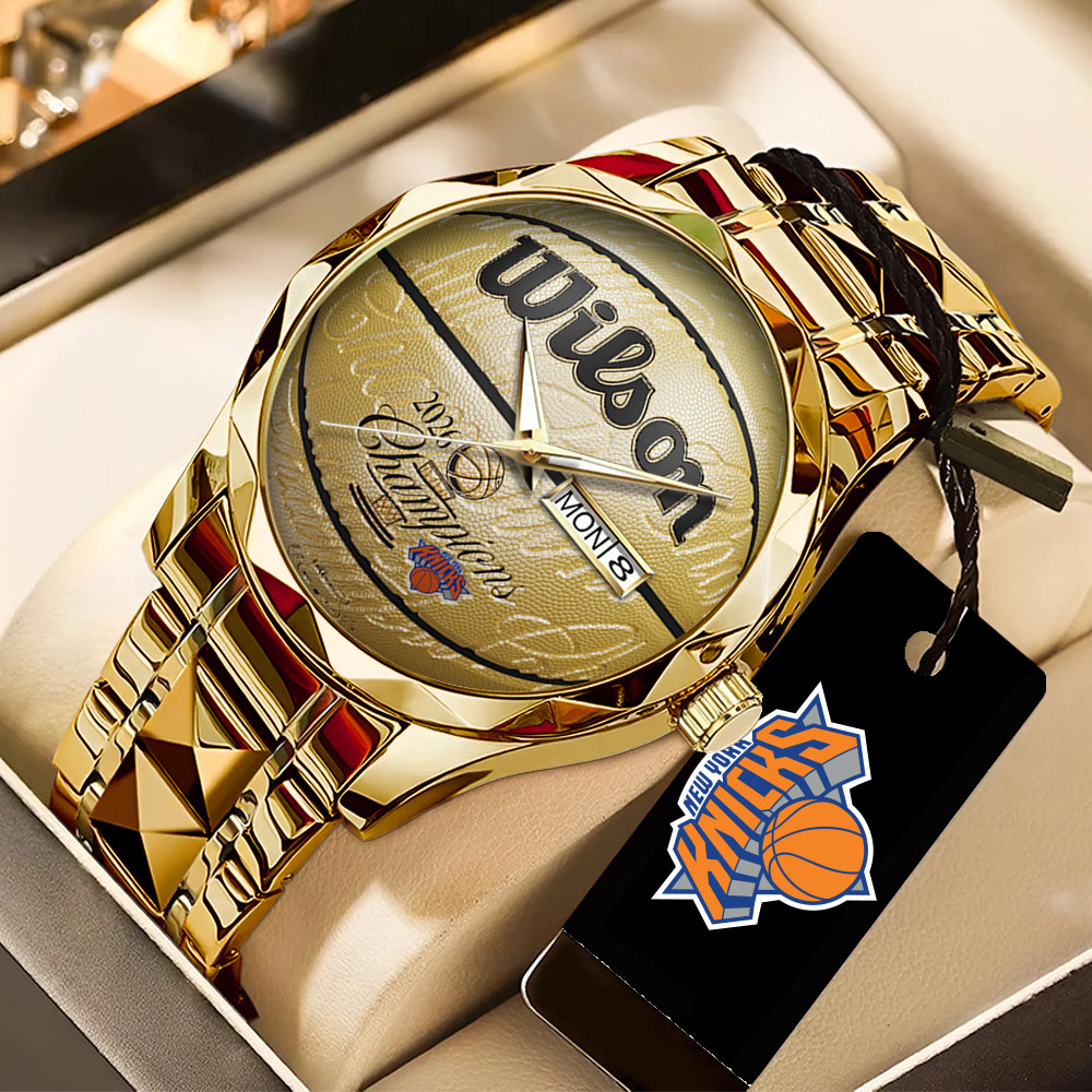 New York Knicks NBA Finals Champions 2026 Alloy Luxury Quartz Watch - Image 2