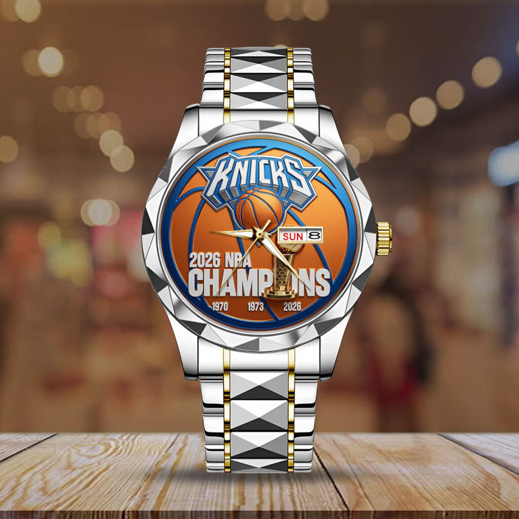 New York Knicks NBA Finals Champions 2026 Alloy Luxury Quartz Watch - Image 2
