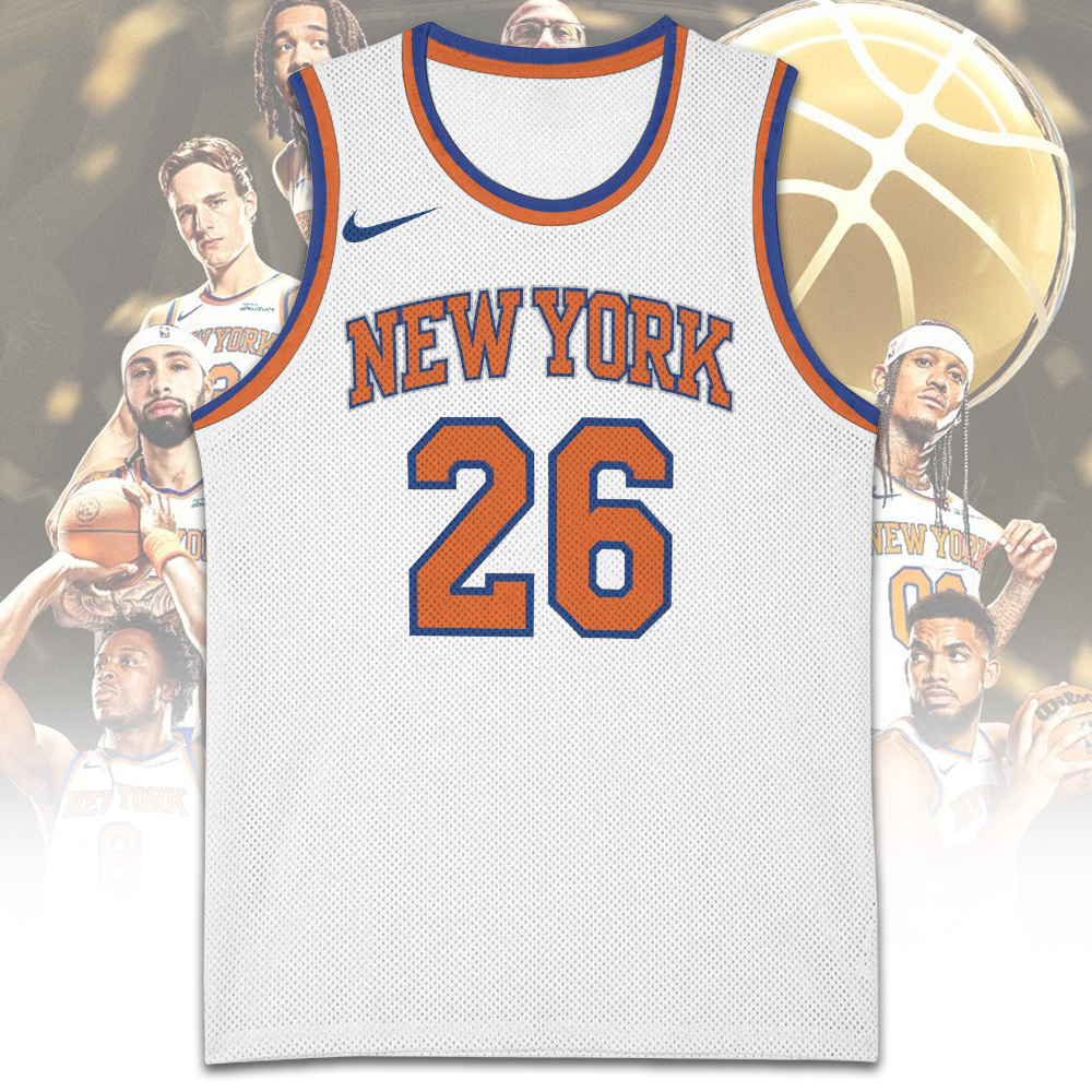 New York Knicks NBA Finals Champions 2026 Basketball Jersey - Image 2