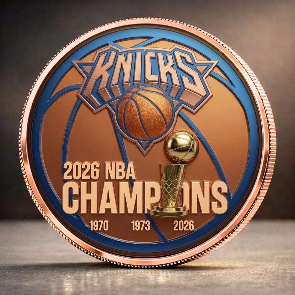 New York Knicks NBA Finals Champions 2026 Commemorative Coin - Image 3