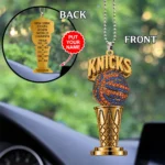 Personalized New York Knicks NBA Finals Champions 2026 Custom shape 2-sided Acrylic Car Ornament