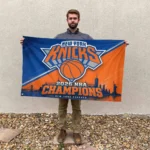New York Knicks NBA Finals Champions 2026 3D Double-side House Flag - Image 2