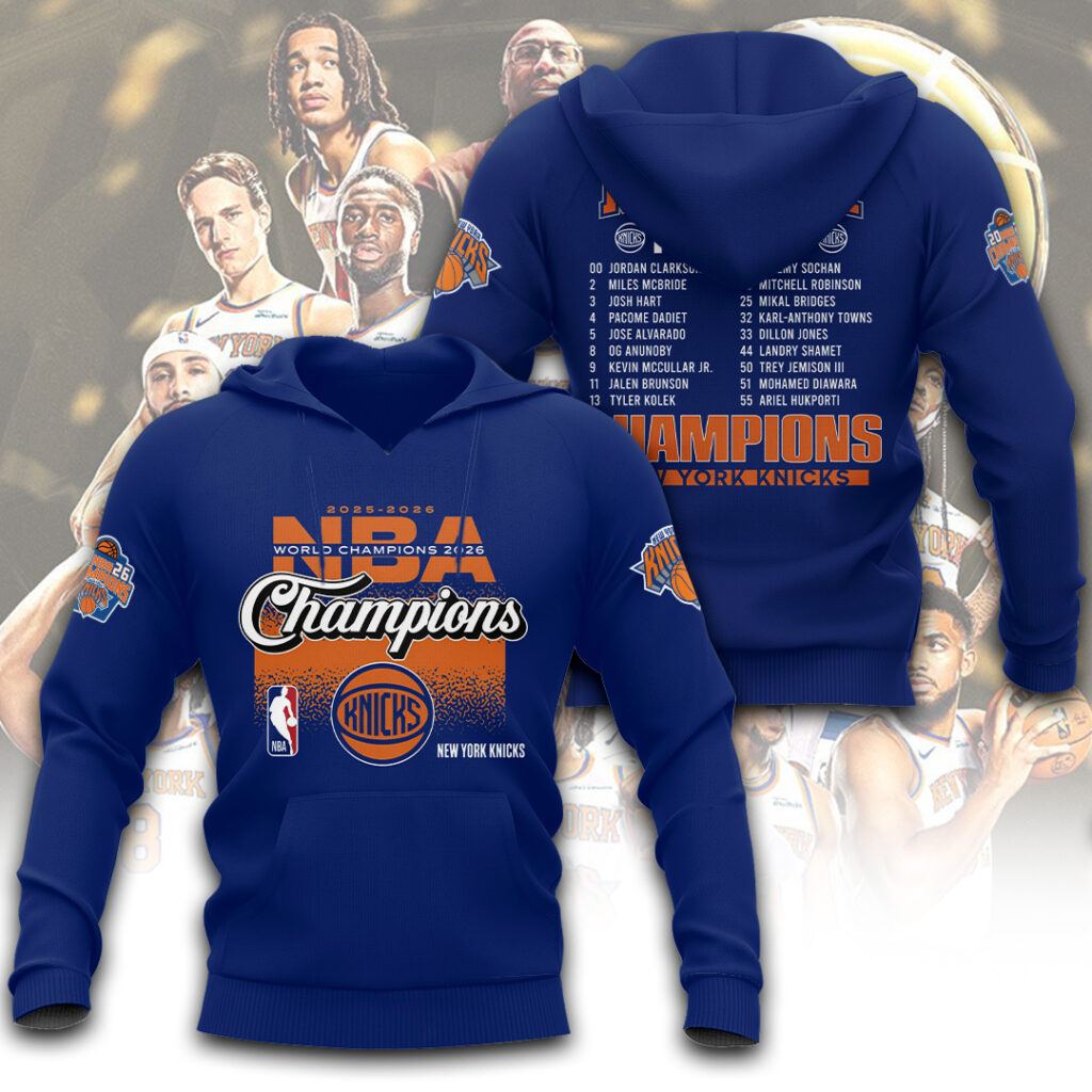 New York Knicks NBA Finals Champions 2026 3D Apparel - Image 3
