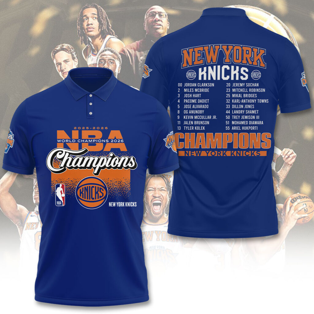 New York Knicks NBA Finals Champions 2026 3D Apparel - Image 2