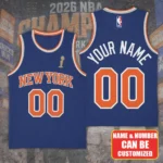 Personalized New York Knicks NBA Finals Champions 2026 Basketball Jersey