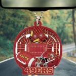 San Francisco 49ers Custom shape 2-sided Acrylic Car Ornament - Image 4