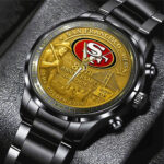 San Francisco 49ers 2026 Anniversary Black Stainless Steel Watch