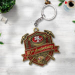 San Francisco 49ers 80th Anniversary 2026 Custom Shape 2-sided Keychain