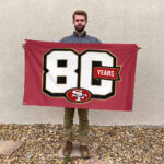 San Francisco 49ers 80th Anniversary 2026 3D Double-side House Flag - Image 2