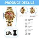 San Francisco 49ers 80th Anniversary Alloy Luxury Quartz Watch - Image 4