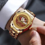 San Francisco 49ers 80th Anniversary Alloy Luxury Quartz Watch - Image 3
