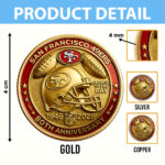 San Francisco 49ers 80th Anniversary Commemorative Coin - Image 5