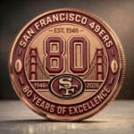 San Francisco 49ers 80th Anniversary Commemorative Coin - Image 3