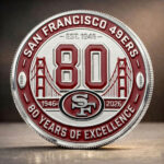 San Francisco 49ers 80th Anniversary Commemorative Coin - Image 2