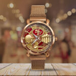 San Francisco 49ers 80th Anniversary Mesh Strap Quartz Watch