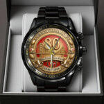 San Francisco 49ers Black Stainless Steel Watch