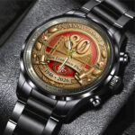 San Francisco 49ers Black Stainless Steel Watch - Image 2