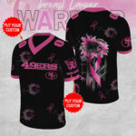 Personalized San Francisco 49ers x Breast Cancer Awareness 3D Football Jersey