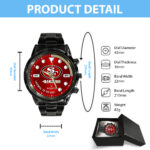 San Francisco 49ers x Rolex Black Stainless Steel Watch - Image 4