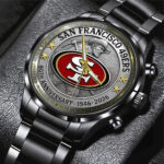 San Francisco 49ers 2026 Anniversary Black Stainless Steel Watch - Image 2