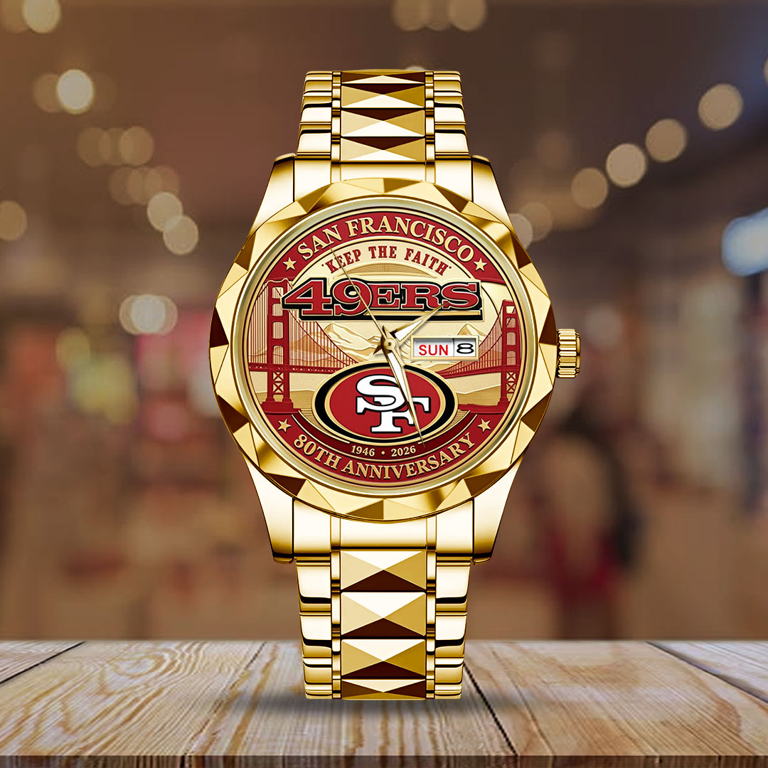 San Francisco 49ers 80th Anniversary  Alloy Luxury Quartz Watch - Image 2
