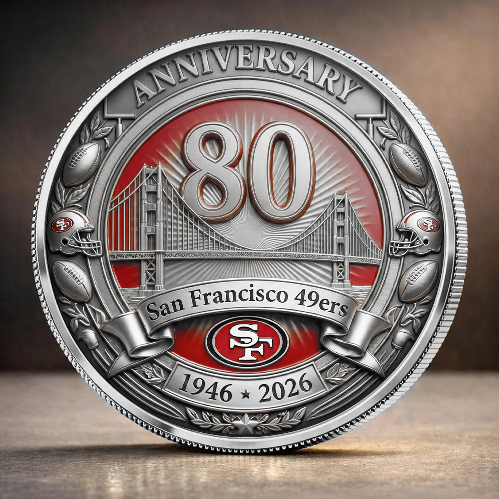 San Francisco 49ers 80th Anniversary Commemorative Coin - Image 2