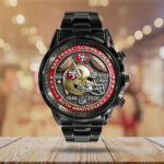 San Francisco 49ers 80th Anniversary 2026 Black Stainless Steel Watch - Image 3