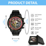San Francisco 49ers 80th Anniversary 2026 Black Stainless Steel Watch - Image 5