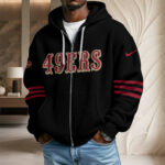 San Francisco 49ers 80th Anniversary 2026 3D Unisex Waffle Hoodie - Image 2