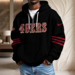 San Francisco 49ers 80th Anniversary 2026 3D Unisex Waffle Hoodie - Image 3
