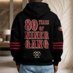 San Francisco 49ers 80th Anniversary 2026 3D Unisex Waffle Hoodie - Image 5