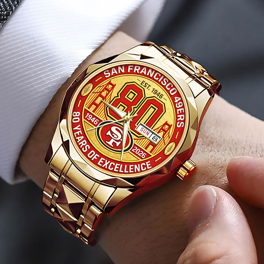 San Francisco 49ers 80th Anniversary 2026 Alloy Luxury Quartz Watch - Image 3