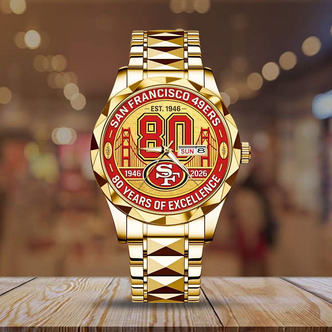 San Francisco 49ers 80th Anniversary 2026 Alloy Luxury Quartz Watch - Image 2