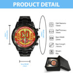 San Francisco 49ers 80th Anniversary 2026 Black Stainless Steel Watch - Image 5