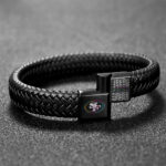 San Francisco 49ers Crucial Catch 2025 Braided Leather Bracelet
