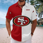 San Francisco 49ers Short Sleeve Button-Down Shirt - Image 2
