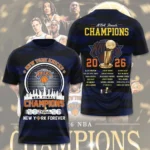 New York Knicks NBA Finals Champions 2026 3D Apparel