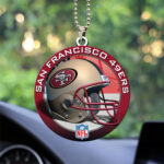 San Francisco 49ers Shape 2-sided Acrylic Car Ornament