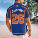 New York Knicks NBA Finals Champions 2026 Short Sleeve Button-Down Shirt - Image 3