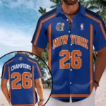 New York Knicks NBA Finals Champions 2026 Short Sleeve Button-Down Shirt
