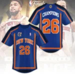 New York Knicks NBA Finals Champions 2026 Baseball Jersey