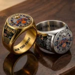 New York Knicks NBA Finals Champions 2026 3D Engraved Ring - Image 4