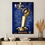 New York Knicks NBA Finals Champions 2026 Rectangle Canvas With Inner Frame