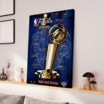 New York Knicks NBA Finals Champions 2026 Rectangle Canvas With Inner Frame - Image 2